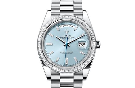 rolex uhr platin silberfarben für herren
